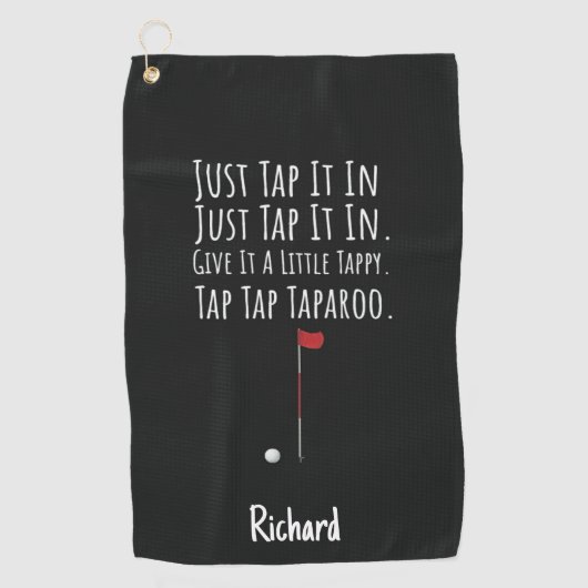 Silly Golf Gifts Funny Humorous Hilarious Weird ゴルフタオル (正面)