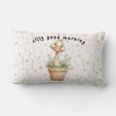 Silly good morning Kitchen Throw Pillow ランバークッション (裏面)