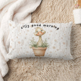 Silly good morning Kitchen Throw Pillow ランバークッション
