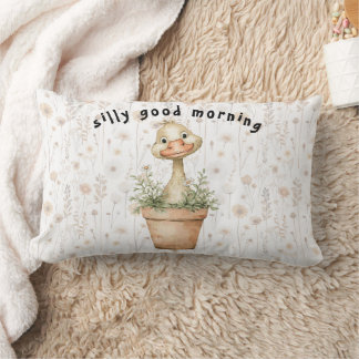 Silly good morning Kitchen Throw Pillow ランバークッション