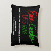 Silly goofy Santa Claus cartoon face  アクセントクッション (裏面(縦))