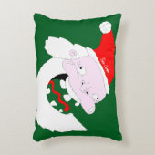 Silly goofy Santa Claus cartoon face  アクセントクッション (正面(垂直))