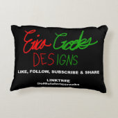 Silly goofy Santa Claus cartoon face  アクセントクッション (裏面)