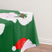 Silly goofy Santa Claus cartoon face  テーブルクロス (インサイチュ)