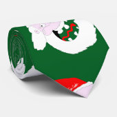 Silly goofy Santa Claus cartoon face  ネクタイ (ロール)
