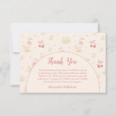 Silly Goose 1st Birthday Baby Shower サンキューカード (正面)