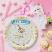 Silly Goose 1st Birthday Paper  ペーパープレート (パーティー)