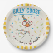Silly Goose 1st Birthday Paper  ペーパープレート (正面)