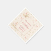 Silly Goose 1st Birthday Party スタンダードカクテルナプキン (角)