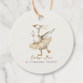 Silly Goose 3rd Birthday Watercolor フェイバータグ (正面)