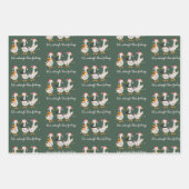 Silly Goose ABA Xmas RBT BCBA Behavior Therapist ラッピングペーパーシート (正面)