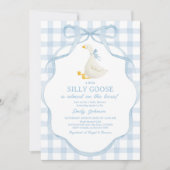 Silly Goose and Gosling Baby Shower Invitation 招待状 (正面)