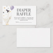 Silly Goose Baby Shower エンクロージャーカード (正面/裏面)