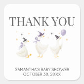 Silly Goose Baby Shower スクエアシール (正面)