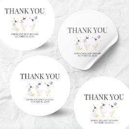 Silly Goose Baby Shower ラウンドシール