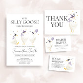 Silly Goose Baby Shower 招待状