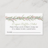 Silly Goose Baby Shower Diaper Raffle エンクロージャーカード (正面)