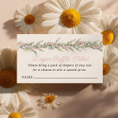 Silly Goose Baby Shower Diaper Raffle エンクロージャーカード