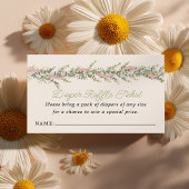 Silly Goose Baby Shower Diaper Raffle エンクロージャーカード