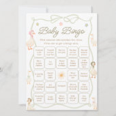 Silly Goose Baby Shower Find the Guest Bingo Game 招待状 (正面)