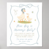 Silly Goose Baby shower How Big is Mommy's Belly  ポスター (正面)