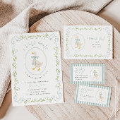 Silly Goose Baby Shower Insert Card Diaper Raffle エンクロージャーカード