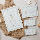 Silly Goose Baby Shower Insert Card Diaper Raffle エンクロージャーカード