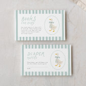 Silly Goose Baby Shower Insert Card Diaper Raffle エンクロージャーカード