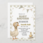 Silly Goose Baby Shower Invitation 招待状 (正面/裏面)