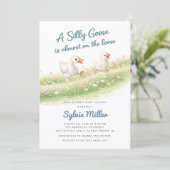 Silly Goose Baby Shower Invitation 招待状 (スタンド正面)