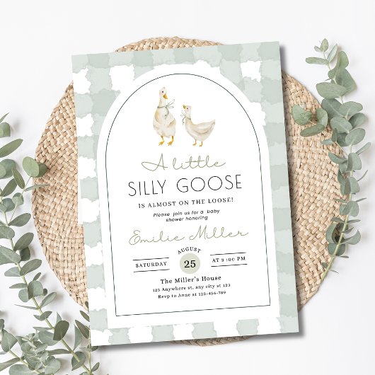 Silly Goose Baby Shower Invitation, Gender Neutral 招待状