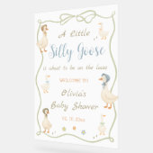 Silly Goose Baby Shower Welcome アクリルサイン (傾斜)