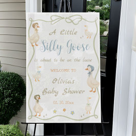 Silly Goose Baby Shower Welcome アクリルサイン