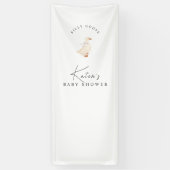 Silly Goose Baby Shower Welcome Sign | Linen Banne 横断幕 (縦)
