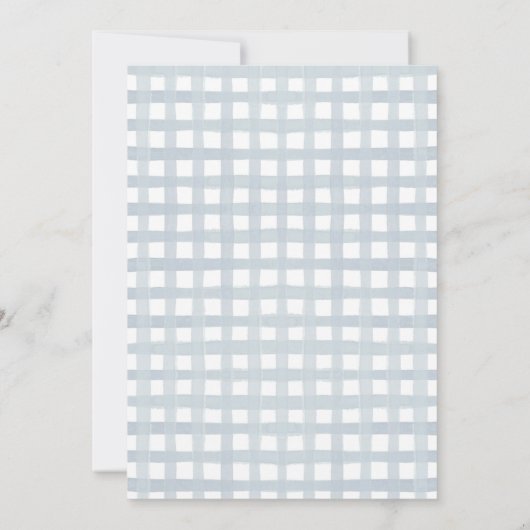 Silly Goose Birthday Any Age Blue Photo 招待状 (裏面)