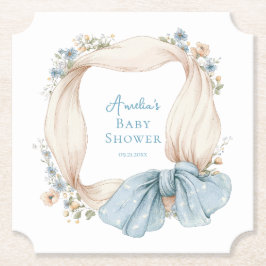 Silly Goose Blue Floral Paper Coaster ペーパーコースター