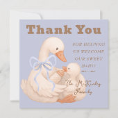 Silly Goose Blue Labor  Delivery NICU Hospital    サンキューカード (正面)