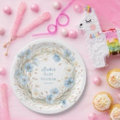 Silly Goose Blue Wildflower Paper Plate ペーパープレート (パーティー)