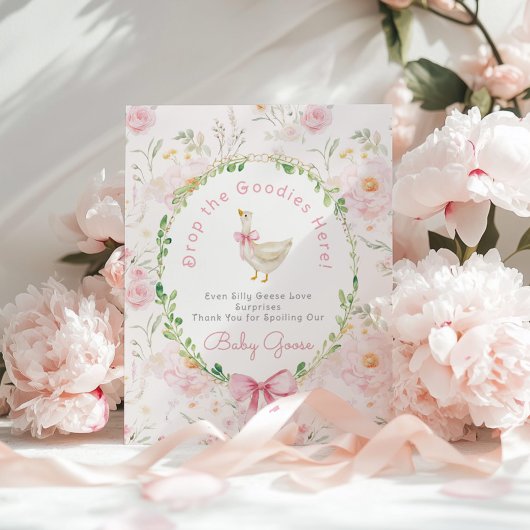 Silly Goose Blush pink Gifts table Whimsical ポスター