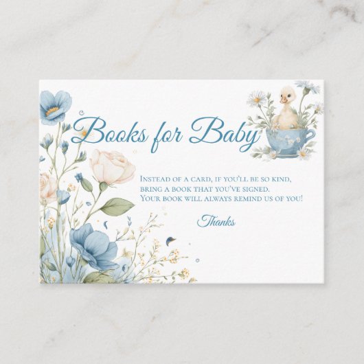 Silly Goose Books for Baby Request Card エンクロージャーカード (正面)