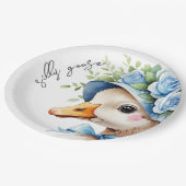  Silly Goose Boy Birthday baby shower ペーパープレート (アングル)