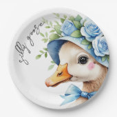  Silly Goose Boy Birthday baby shower ペーパープレート (正面)