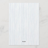 Silly Goose Boy Blue Baby Shower 招待状 (裏面)