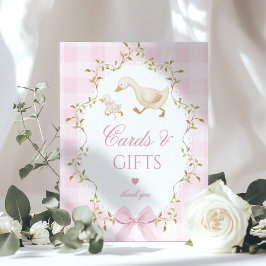 Silly Goose Cards and gifts Whimsical pink ポスター