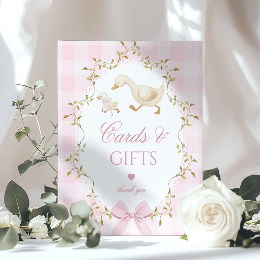 Silly Goose Cards and gifts Whimsical pink ポスター