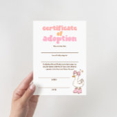 Silly Goose Certificate of Adoption 招待状
