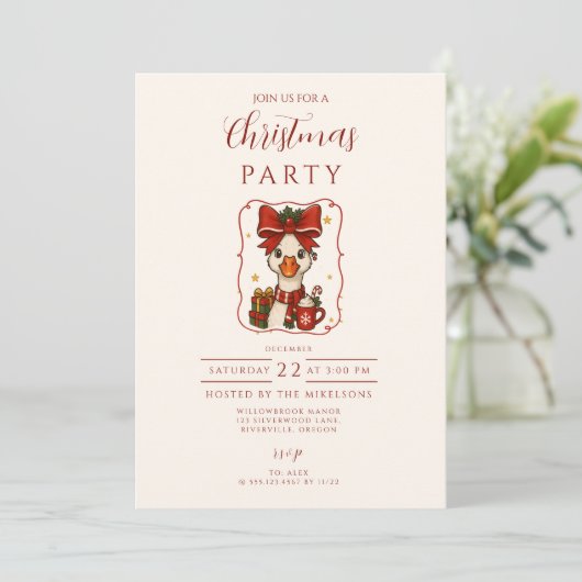 Silly Goose Christmas 招待状 (スタンド正面)