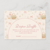 Silly Goose Coquette Baby Shower エンクロージャーカード (正面)