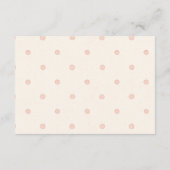 Silly Goose Coquette Baby Shower エンクロージャーカード (裏面)