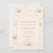 Silly Goose Coquette Baby Shower 招待状 (正面)